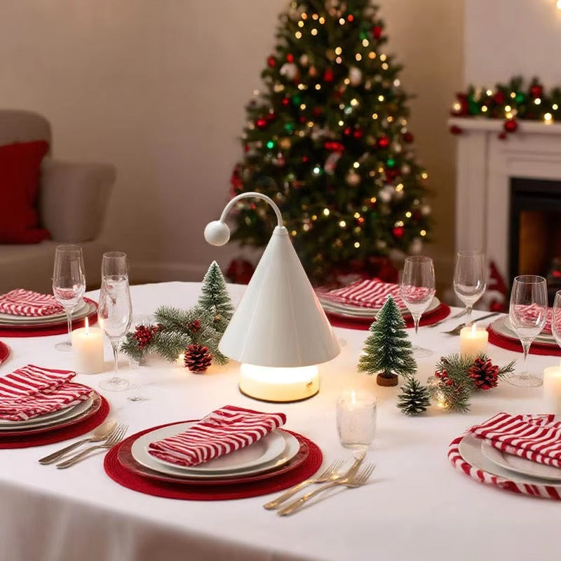 Petit Sapin LED Tactile Multicolore, USB Type-C, Décoration de Noël Compacte et Magique