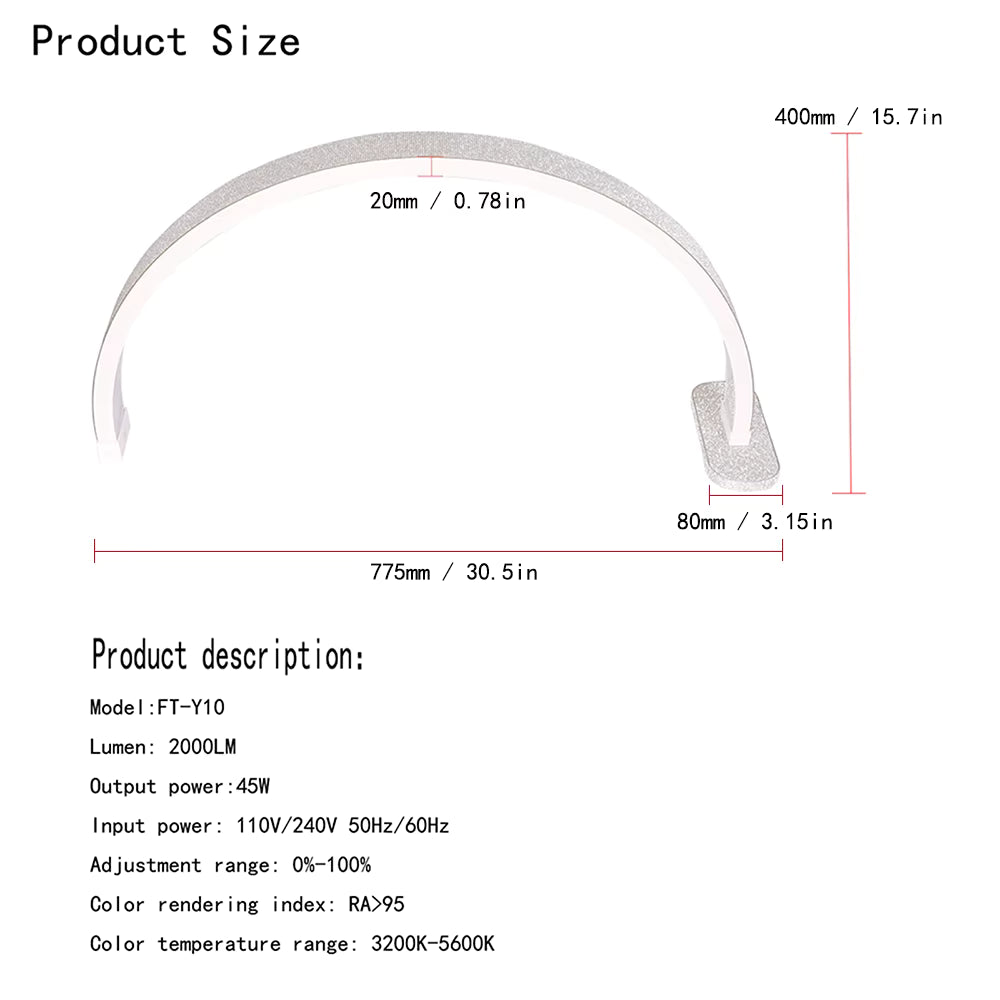 Lampe UV LED Professionnelle Arc U Séchage Ultra-Rapide, Certifiée CE